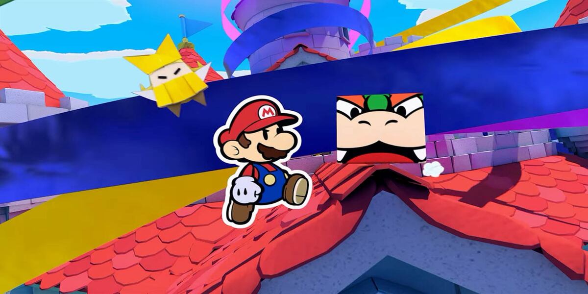 Paper Mario The Origami King open