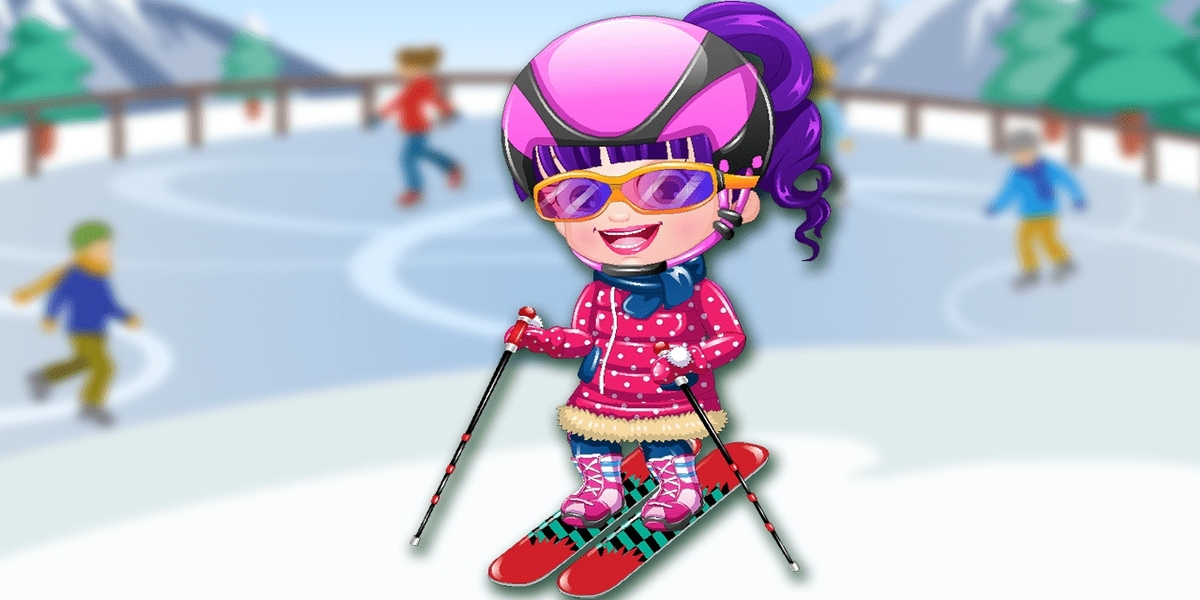 Baby Hazel Skier Dressup