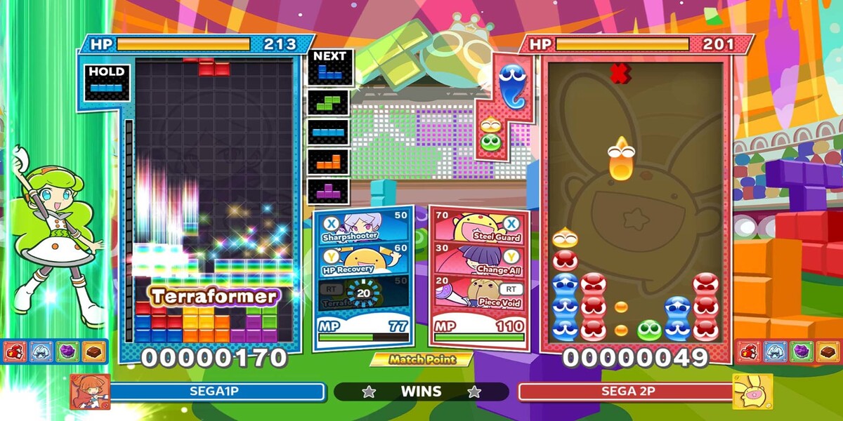 gameplay Puyo Puyo Tetris