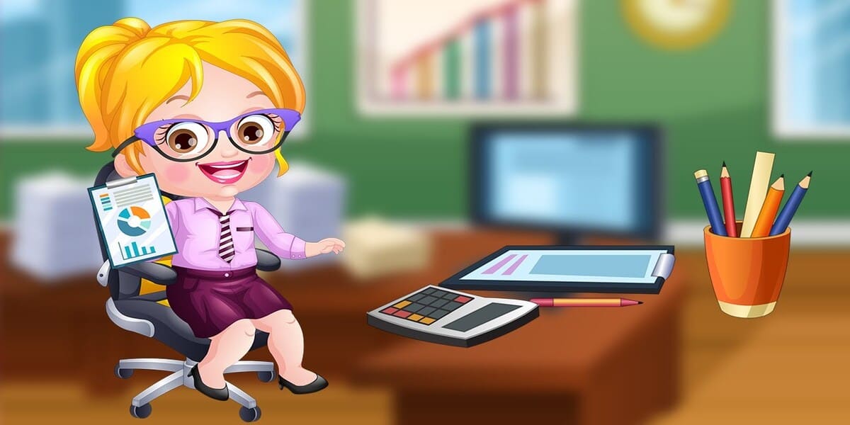 Baby Hazel Accountant Dressup