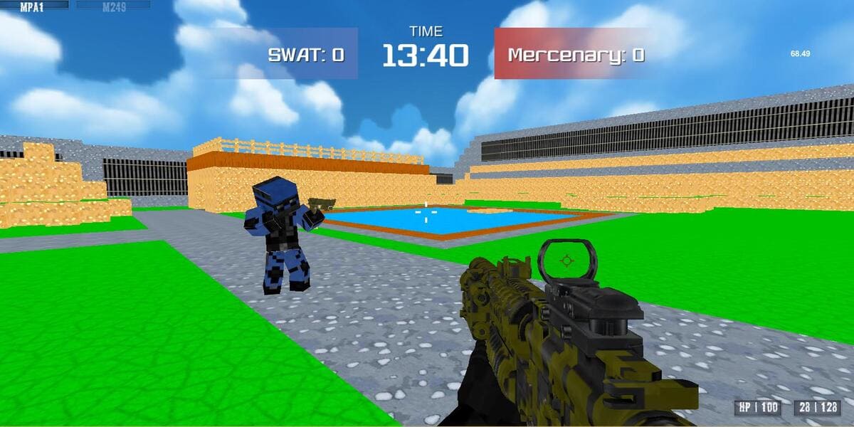 Blocky Combat Swat