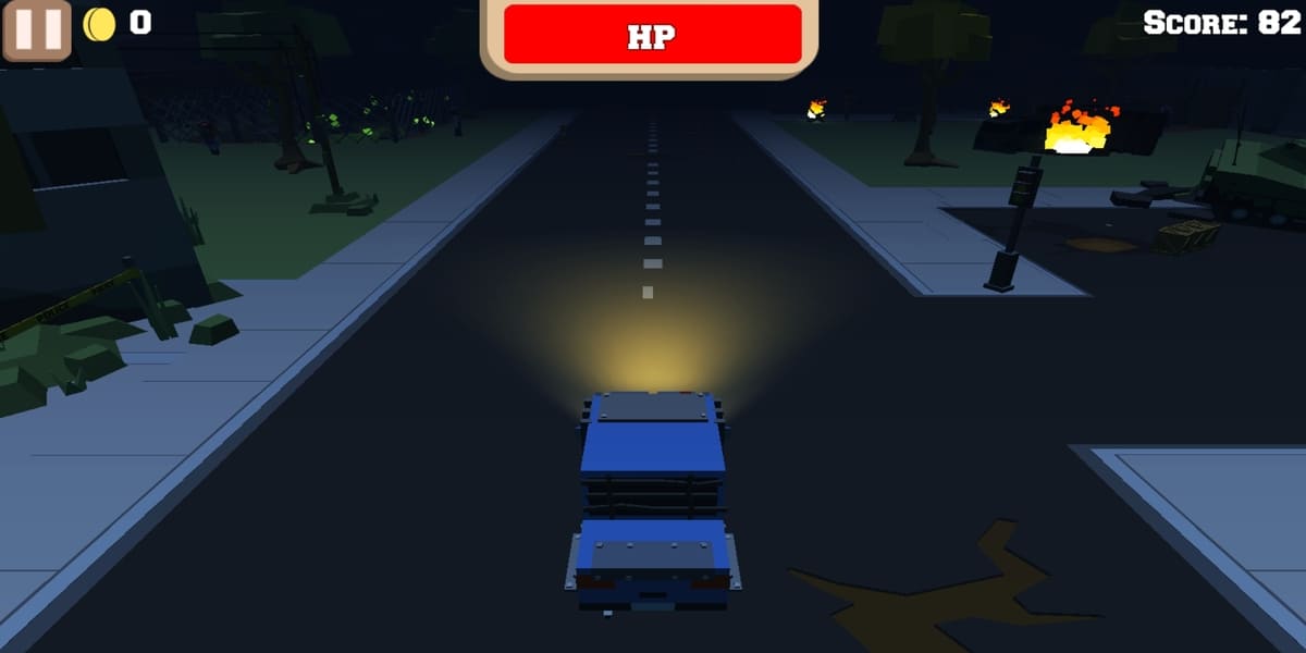 Blocky Zombie Highway