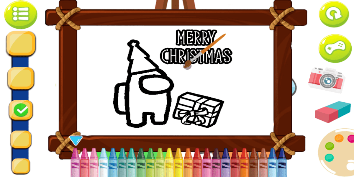 Among Us Christmas Coloring