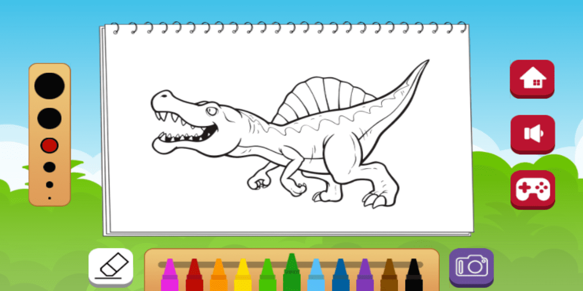 Coloring Book Dinosaurs