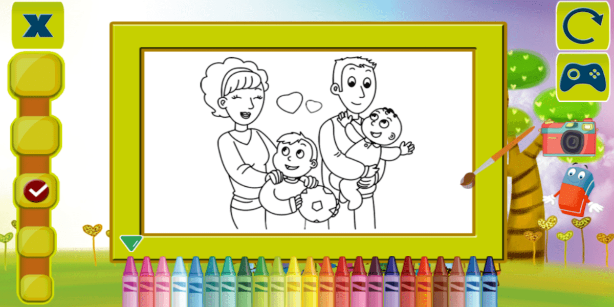 Happy Family Coloring