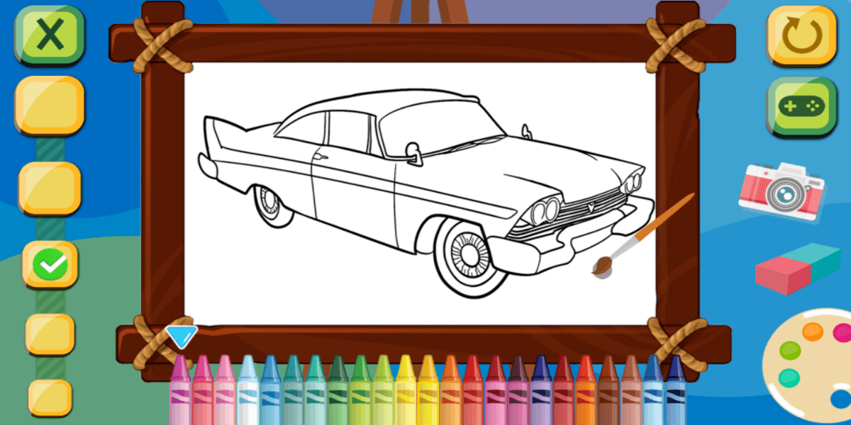 Old Timer Cars Coloring