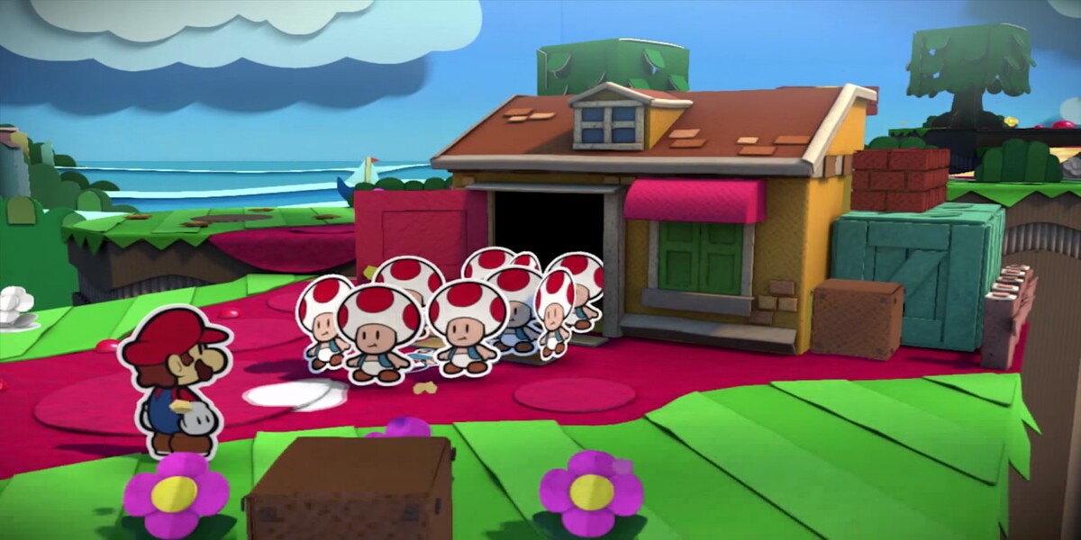 Paper Mario Color Splash open