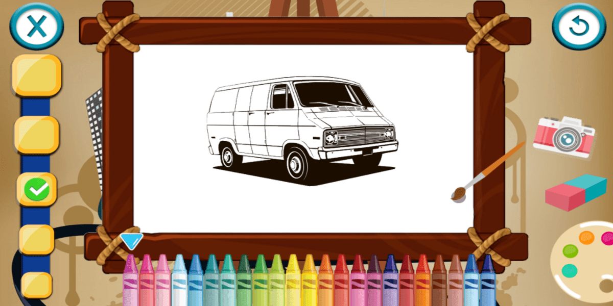 Retro Cars Coloring