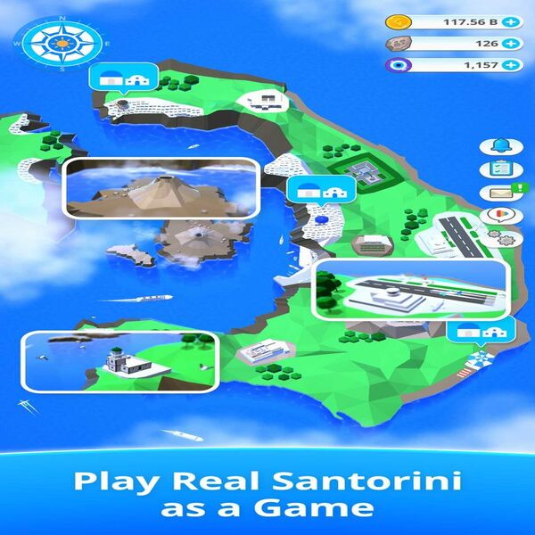 Santorini Pocket Game open