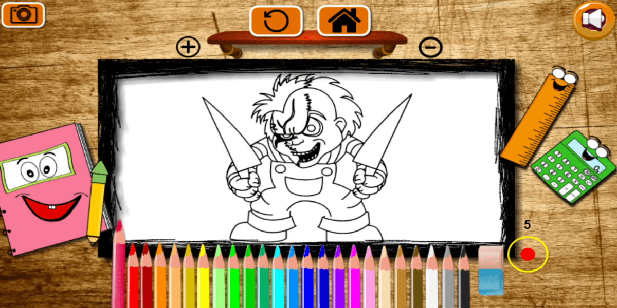 Scary Boy Coloring Book