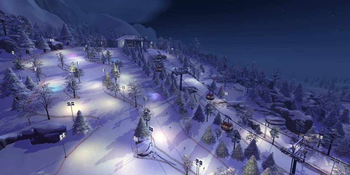 The Sims 4 Snowy Escape world