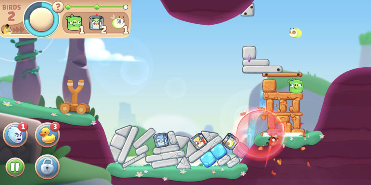 Angry Birds Journey โครงสร้างหอคอยยักษ์