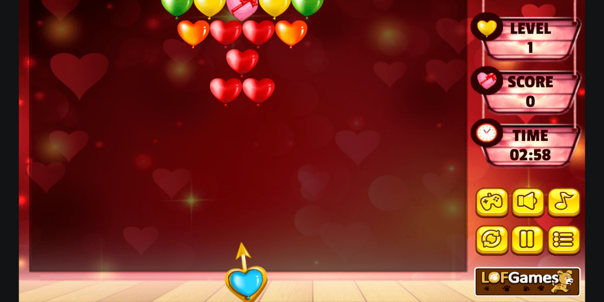 Bubble Shooter Valentines