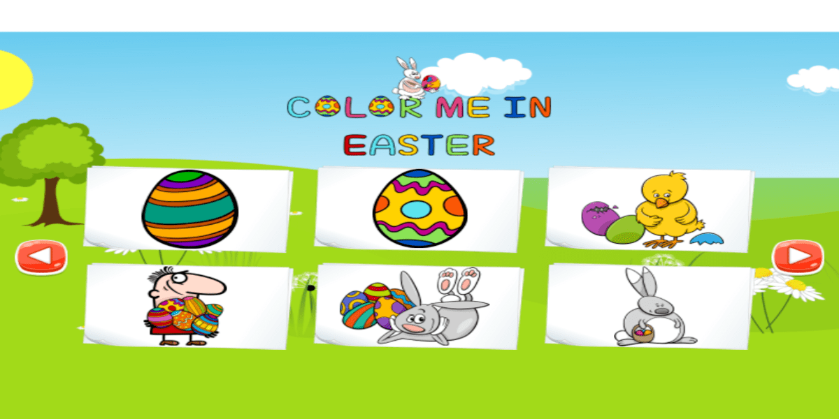 Color Me In Easter