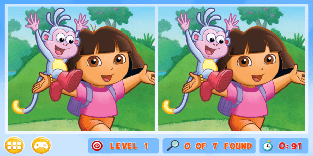 Find 7 Differences Dora