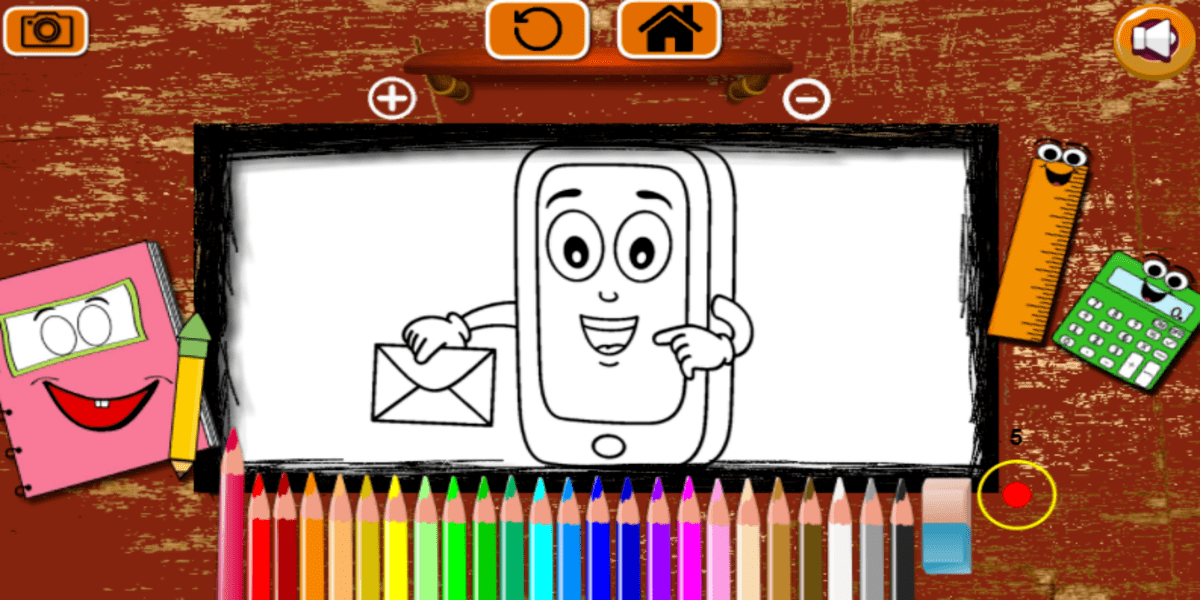 Mobile Phone Coloring Book