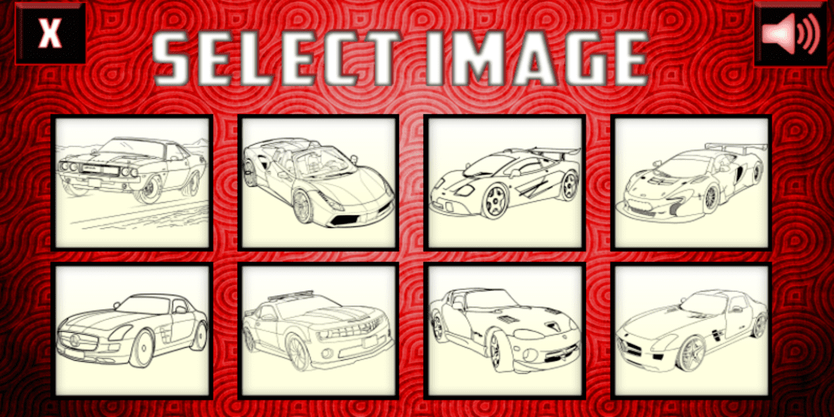 Muscle Cars Coloring