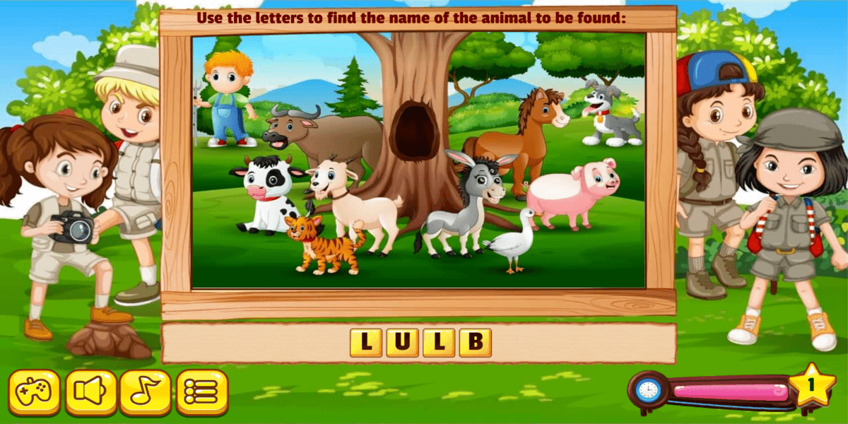 Animals Jumble