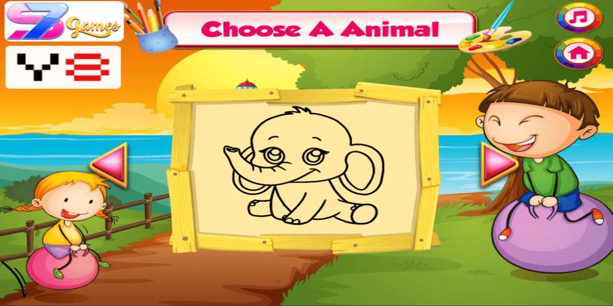 Cute Animals Coloring