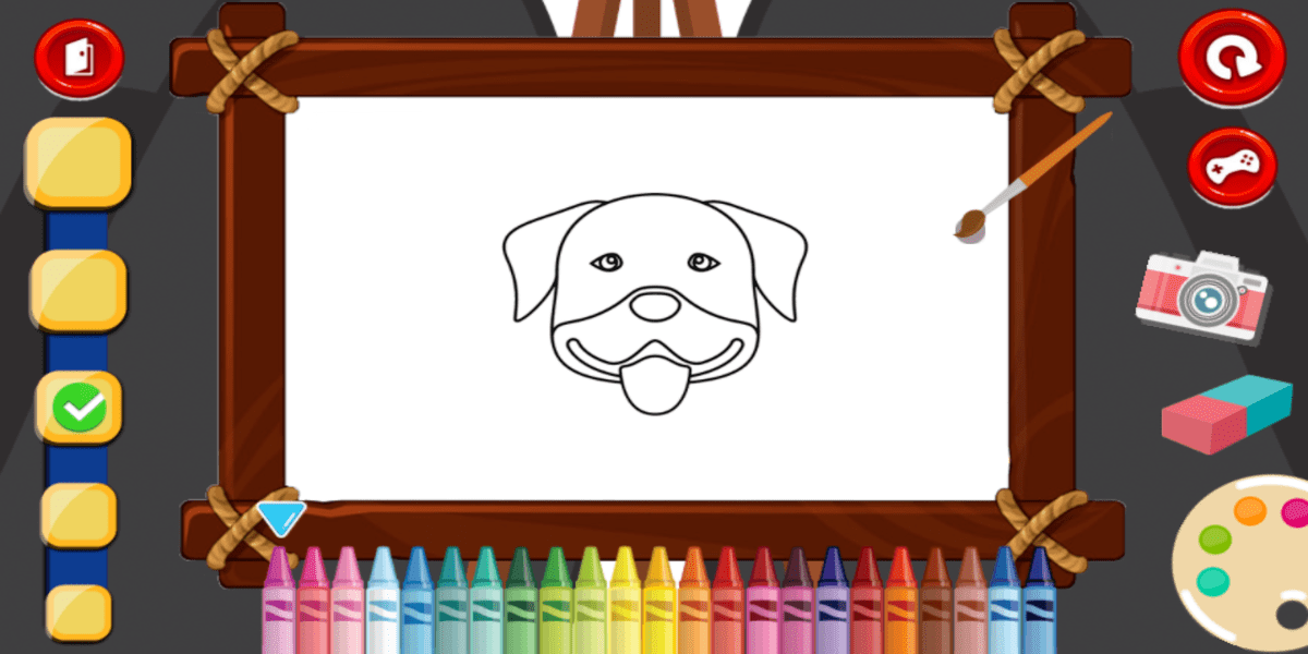 Doggy Face Coloring