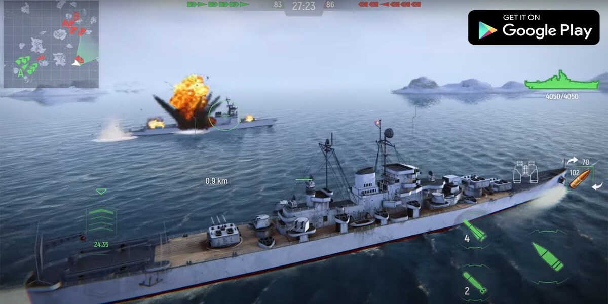Force of Warships Gameplay