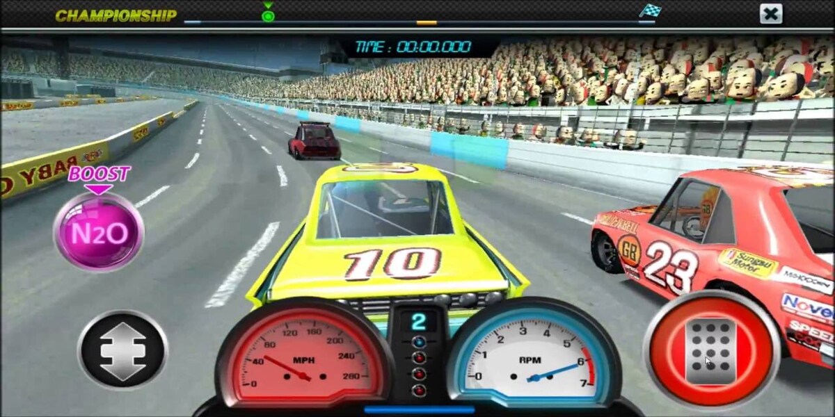 Pit stop racing gameplay