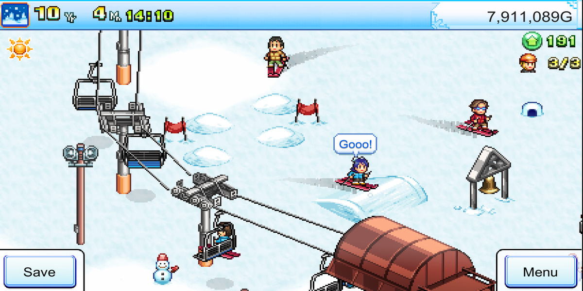 Shiny Ski Resort gameplay