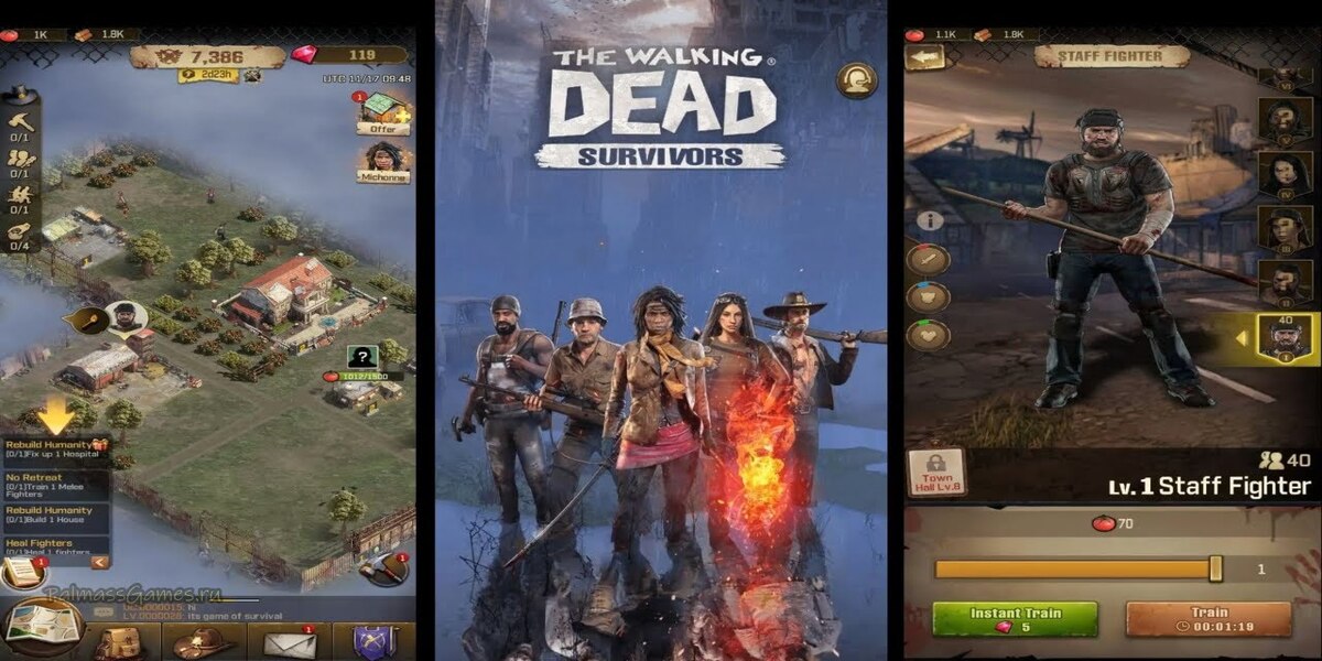 The Walking Dead Survivors Gameplay