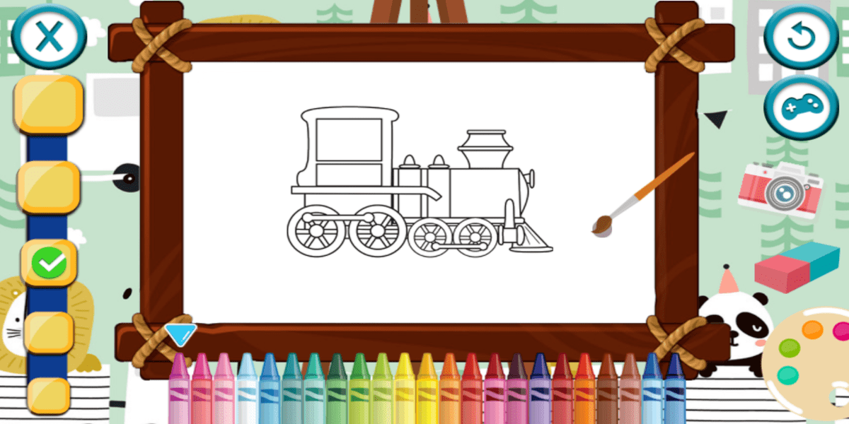 Trains For Kids Coloring