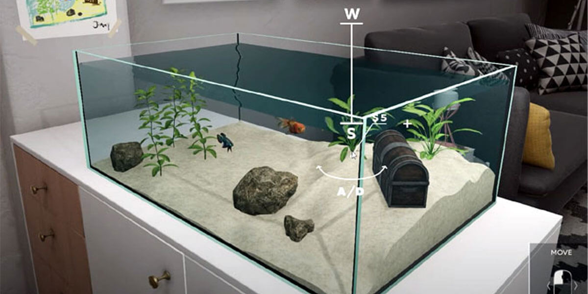 Aquarium Designer เกมจัดตู้ปลาตามออเดอร์  ที่ใช้ไอเดียในการจัดสรรได้แบบอิสระ