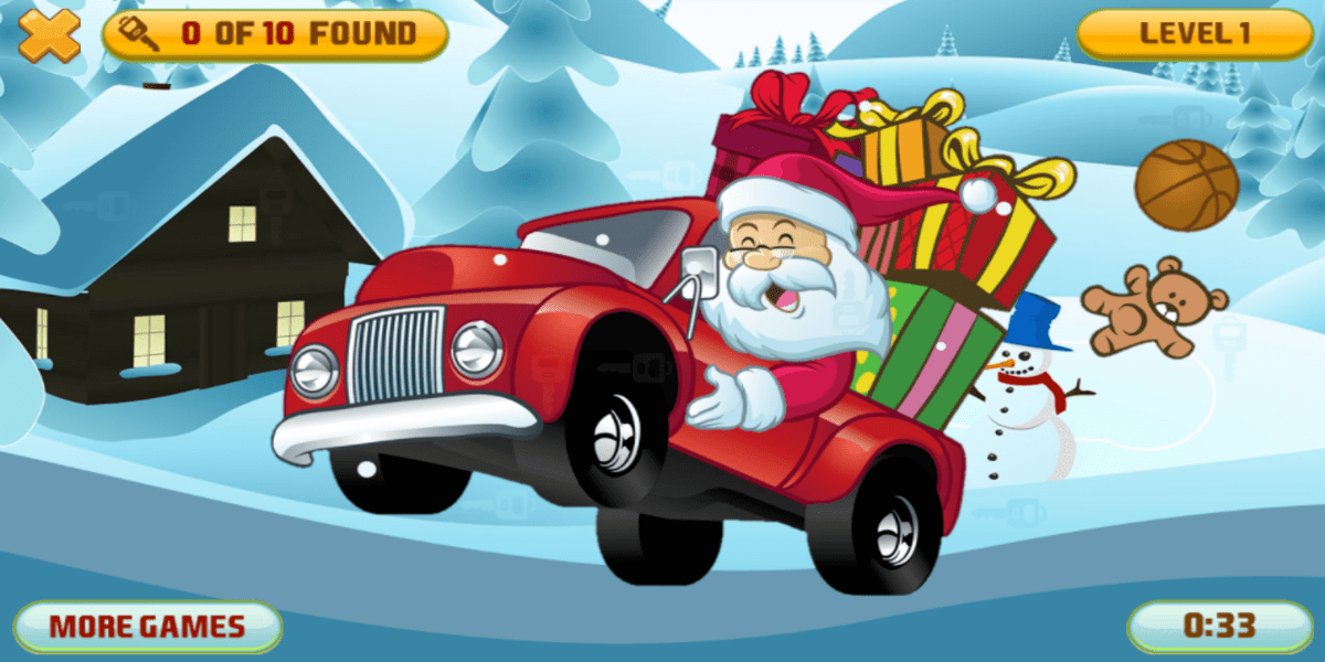 Christmas Vehicles Hidden Keys_