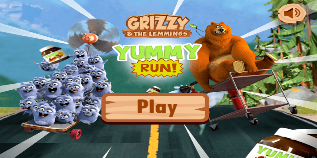 Grizzy & The Lemmings Yummy Run เกมออนไลน์เล่นได้ที่ Y8.com