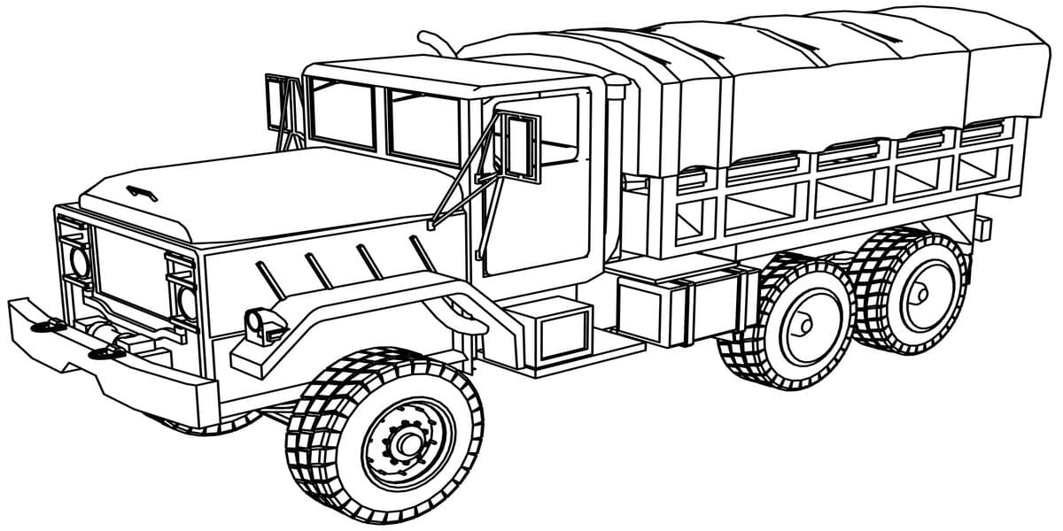 Military Trucks Coloring