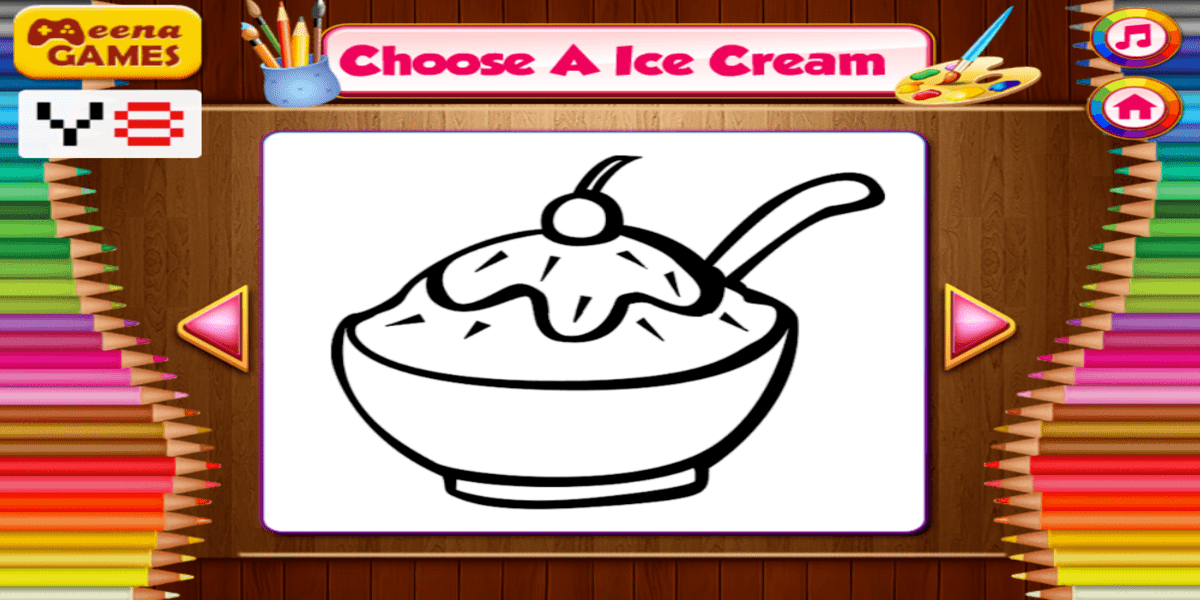 Online Ice Cream Coloring