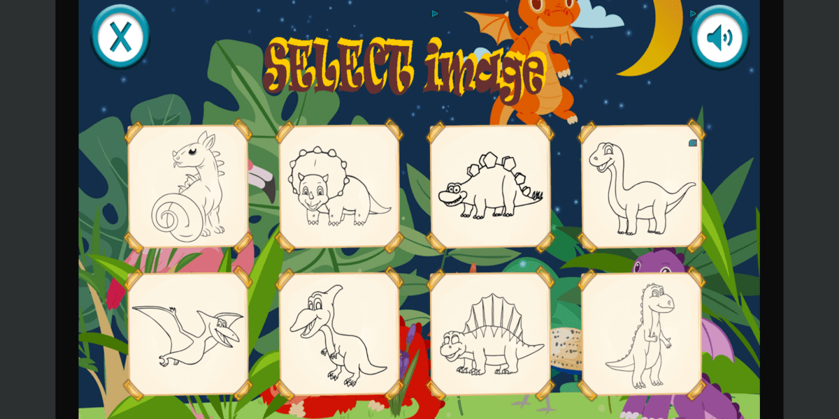 Cute Dinosaurs Coloring