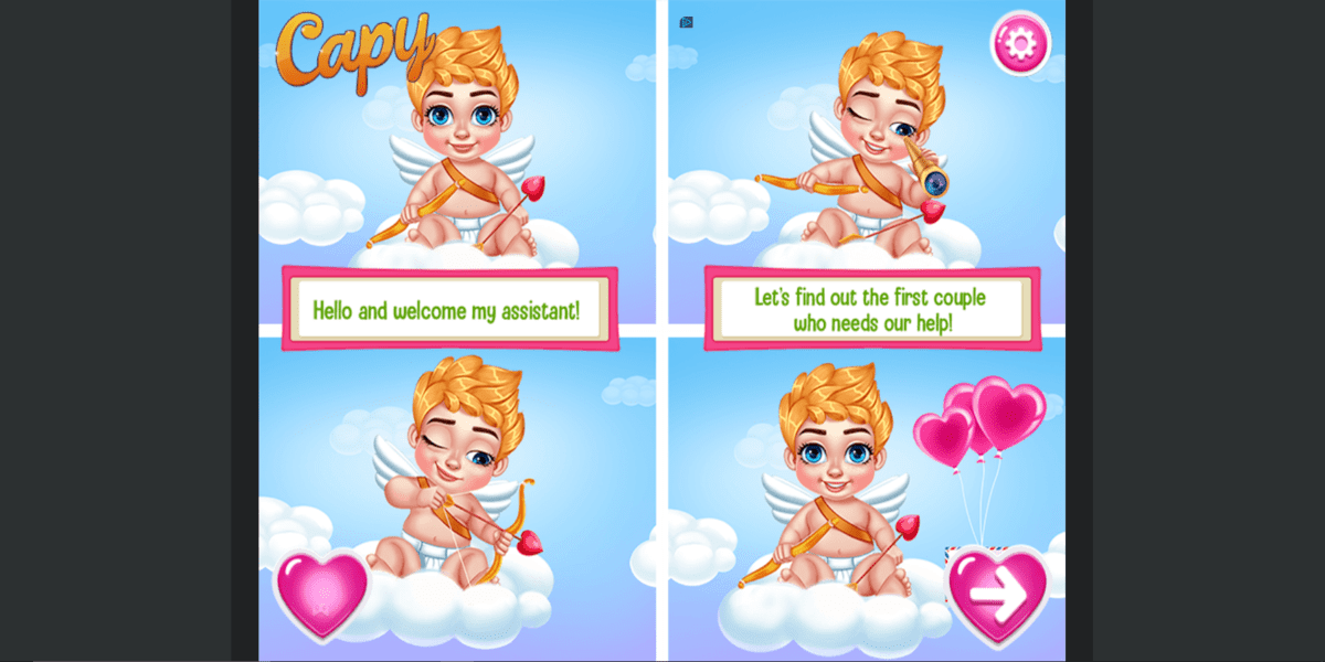 Princesses Cupidon's First Kiss Challenge