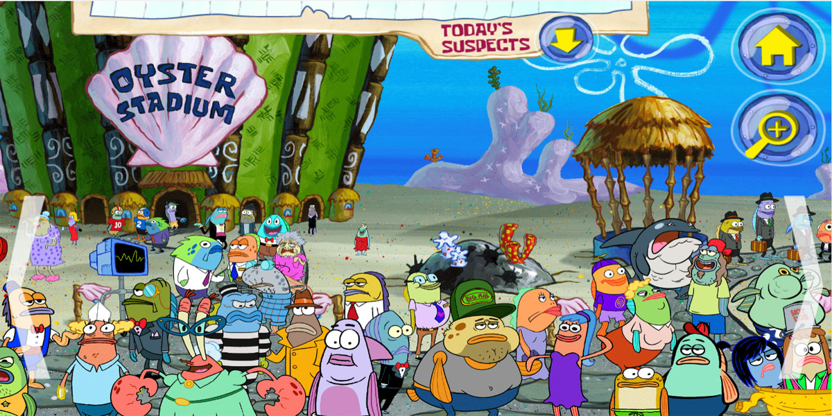 Bikini Bottom Mysteries Search : Y8 สวมบทบาทเป็นนักสืบมืออาชีพในท้องทะเล เพื่อปฏิบัติหน้าที่ได้รับมอบหมายให้สำเร็จ