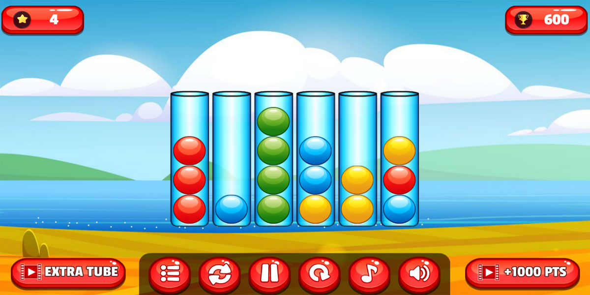 Bubble Sorting Deluxe : Y8 เกมบับเบิ้ลไขปริศนาออนไลน์เล่นฟรีบน