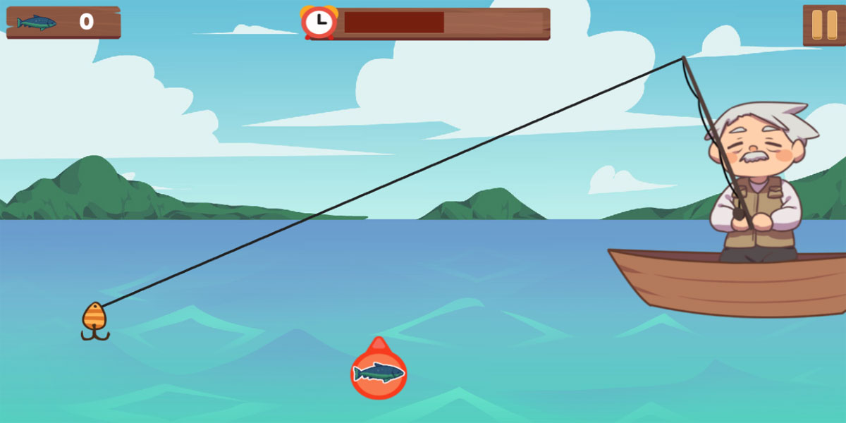 Fishing With Pa : Y8 ช่วยคุณปู่จับปลาในแม่น้ำอันกว้างใหญ่แห่งนี้ให้ได้มากที่สุด