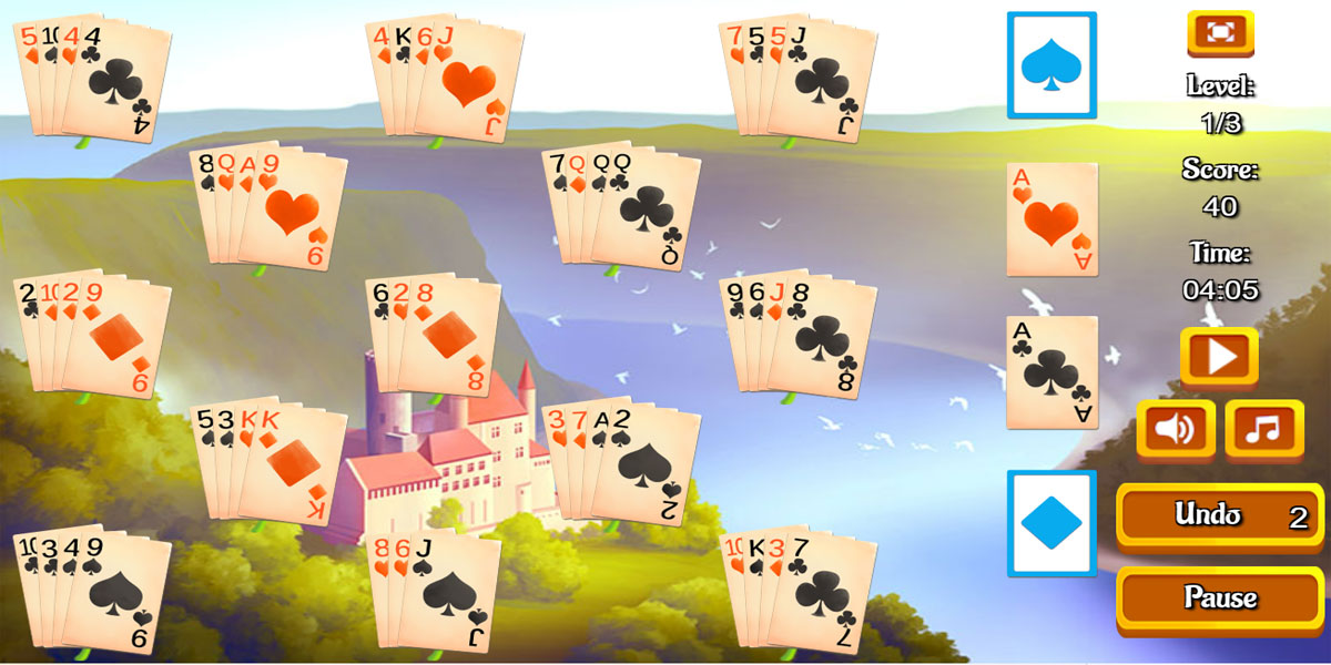 River Solitaire : Y8 เพลิดเพลินไปกับเกมออนไลน์ที่ดีที่สุดในจังหวะนี้และทำภารกิจรายวันสุดท้ายทาย