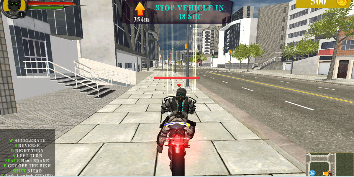 State Police Police Bike City Simulator : Y8 รับบทบาทเป็นผู้พิทักษ์ความถูกต้องที่มีหน้าที่คอยเดินทางท่องเที่ยวไปตามสถานที่ต่าง ๆ