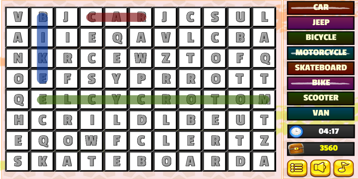 Word Search Transport : Y8 เป็นอีกหนึ่งเกมส์ออนไลน์ทีดีที่สุดที่เกี่ยวกับการศึกษา