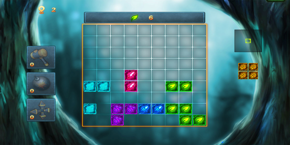 Elemental Magic Puzzle : Y8 สร้างบล็อกทั้งหมดด้วยเวทมนตร์ เพื่อปลดปล่อยพลังองค์ประกอบ