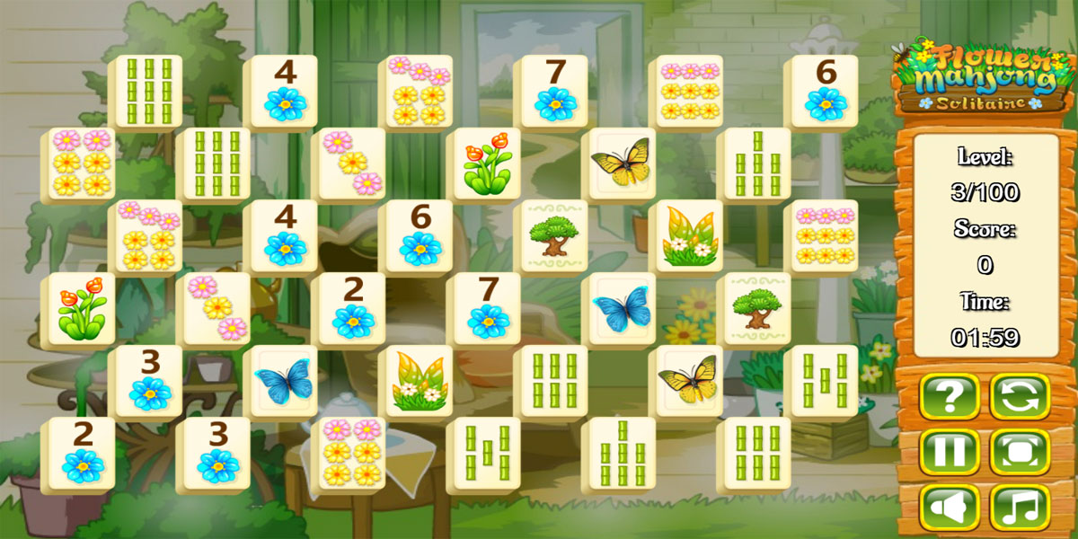 Flower Mahjong Solitaire : Y8 เพลิดเพลินไปกับเกมจับคู่ออนไลน์ที่เล่นฟรีและเหมาะสำหรับผู้เล่นคนเดียว