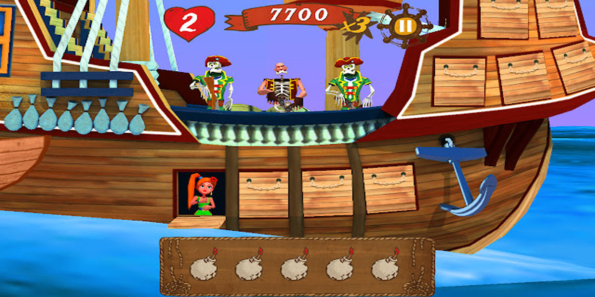 Top Shootout : The Pirate Ship : Y8 เรือโจรสลัดที่เต็มไปด้วยสมบัติมากมายกำลังล่องอยู่กลางทะเลแคริบเบียนอันกว้างใหญ่