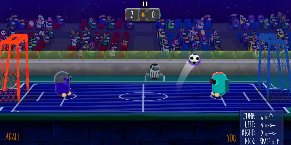 ตัวละครหลักที่เป็นนิยมอย่างแพร่หลาย 2 Player Imposter Soccer : Y8