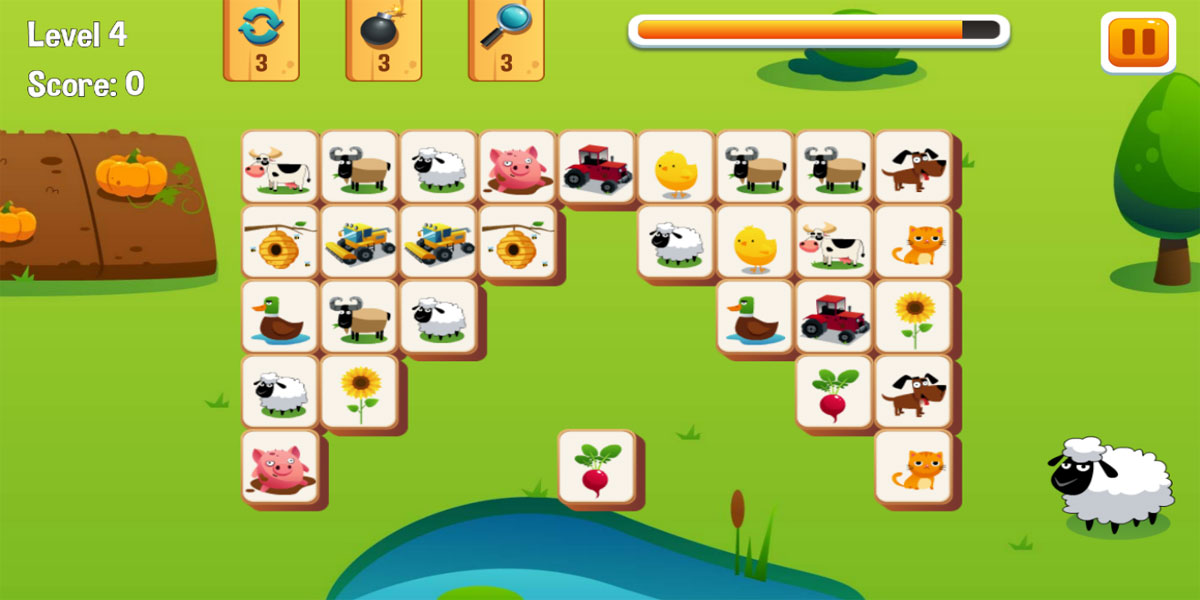 Farm Mahjong : Y8 ปลดปล่อยความเหนื่อยล้าจากการทำงานและเพลิดเพลินไปกับเกมจับคู่ไพ่นกกระจอกแสนน่ารัก