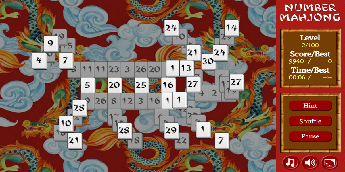 Number Mahjong 2