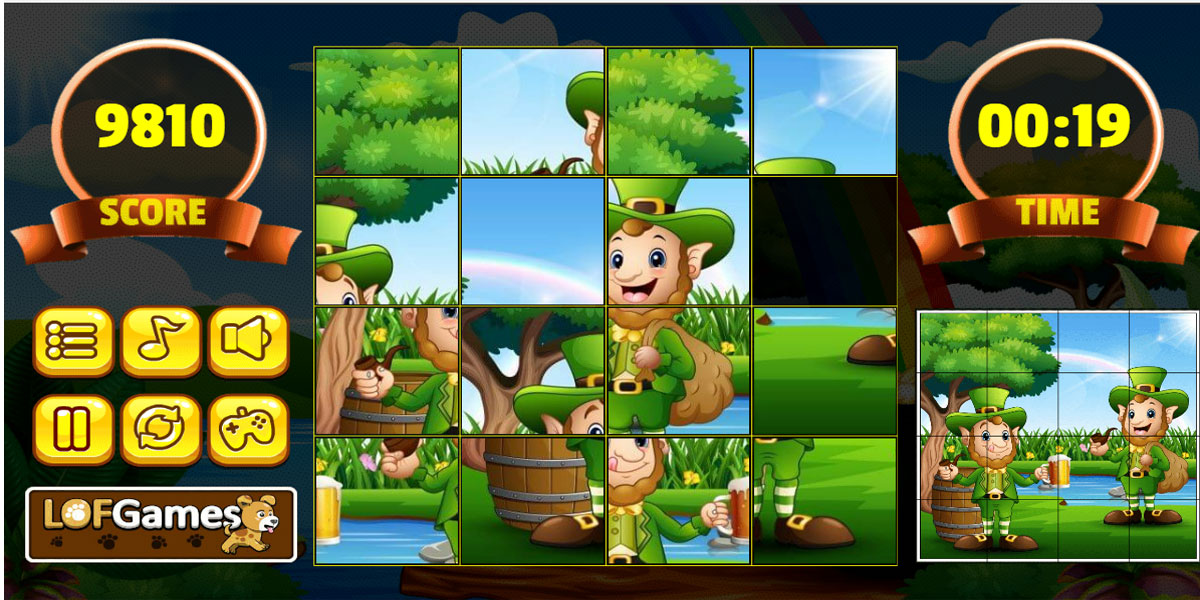 Saint Patrick's Day : Sliding Puzzles 2