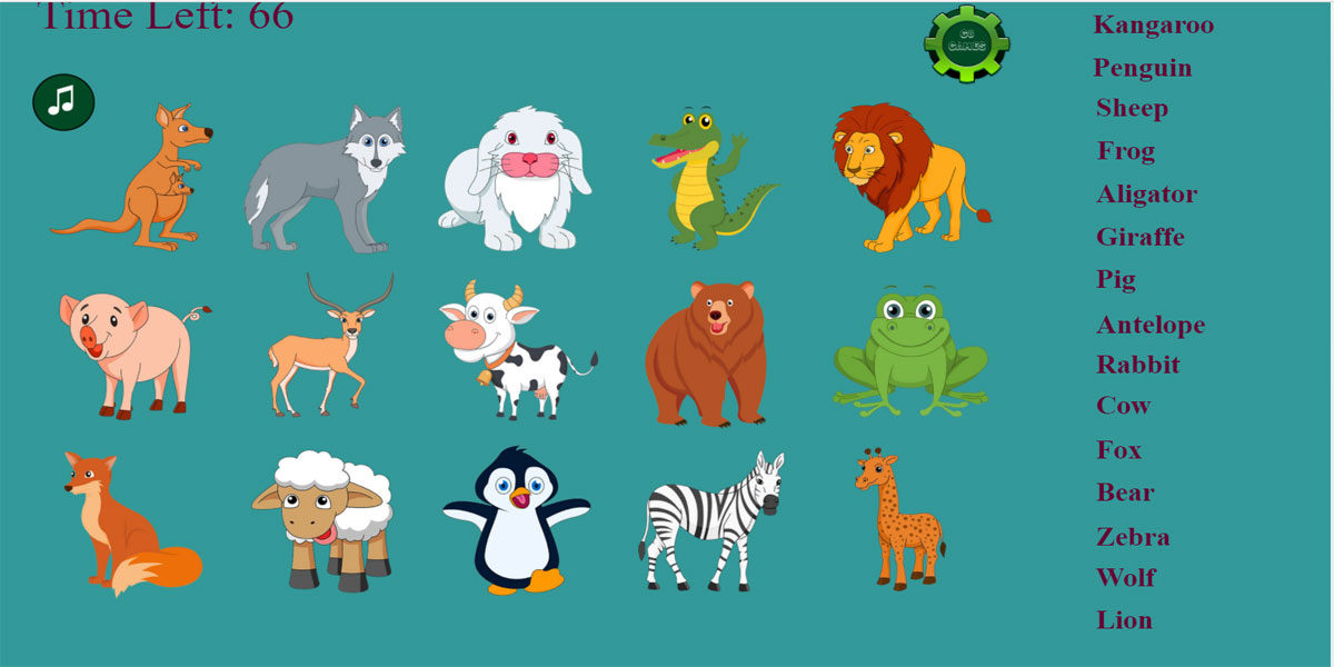 Learn Animals Game : 2